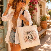 Boho Bloemige Mother Road Carryall Tote Bag