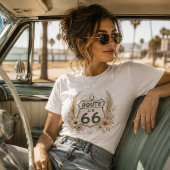 Boho Bloemige Mother Road Kleding T-shirt