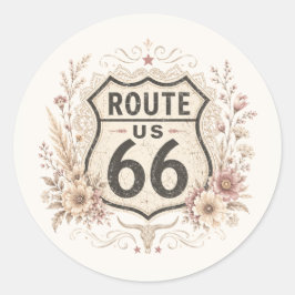 Boho bloemige Mother Road sticker