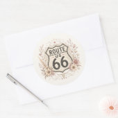 Boho bloemige Mother Road sticker (Envelop)