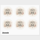 Boho bloemige Mother Road sticker (Vel)