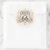 Boho bloemige Mother Road sticker (Tas)