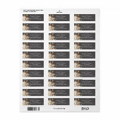 Boho Bloemige Paddenstoel Botanisch | Retouradres Etiket (Full Sheet)