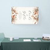 Boho Bloemige Pampas Gras Roos Kaart & Cadeaus Spandoek (Beurs)