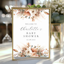 Boho bloemige Pampas gras Roos Witte Welkom