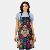Boho Bloemige Poodle Schort (Gedragen)