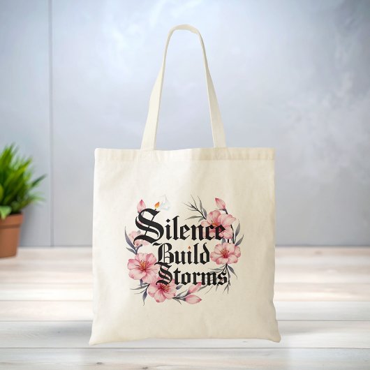 Boho bloemige quote elegante stijlvolle tas