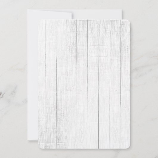 Boho Bloemige Rustieke Verjaardagsuitnodiging Kaart (Achterkant)