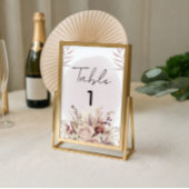 Boho Bloemige Stof Roze Waterverfkaart Kaart