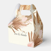 Boho bloemige trouwdoos Geschenkschachtel Bedankdoosjes (Achterkant)