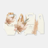 Boho bloemige trouwdoos Geschenkschachtel Bedankdoosjes (Uitgevouwen)