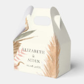 Boho bloemige trouwdoos Geschenkschachtel Bedankdoosjes (Voorkant Zijde)