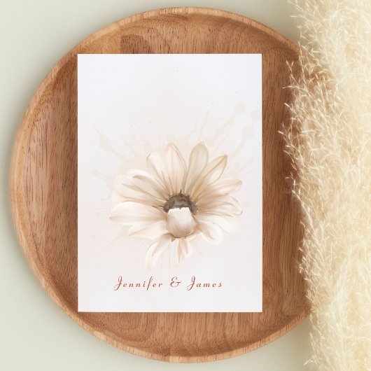 boho bloemige trouwkaart save the date kaart