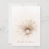 boho bloemige trouwkaart save the date kaart (Achterkant)