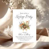 Boho Bloemige Veer Je Nest Boog Baby Shower Kaart