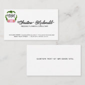 Boho Bloemige Visitekaartjes - Minimalistisch Unie (Voorkant / Achterkant)