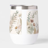 Boho Bloemige Waterfles – Gepersonaliseerd Cadeau (Rechts)