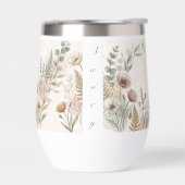 Boho Bloemige Waterfles – Gepersonaliseerd Cadeau (Links)