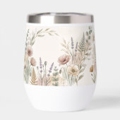 Boho Bloemige Waterfles – Gepersonaliseerd Cadeau (Achterkant)