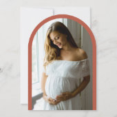 Boho Bloemige Wieg | Baby Shower Kaart (Achterkant)