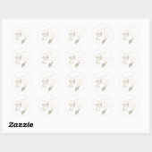 Boho bloemkonijn Beige Sticker (Vel)