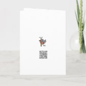 Boho Bloemkruis Pasen Kaart (Achterkant)