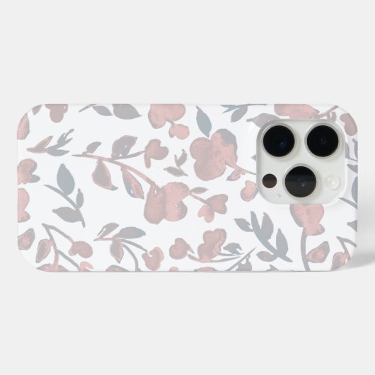 Boho Bloemmotief Case-Mate iPhone Case (Achterkant (horizontaal))
