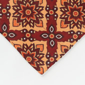 Boho bloemmotief Fleece Deken (Hoek)