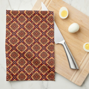  Boho bloemmotief Theedoek