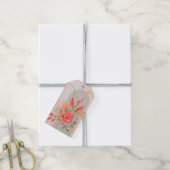 Boho-bloemontwerp-cadeaubijsluiter Cadeaulabel (Met Touw)