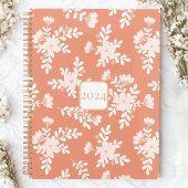 Boho bloemperzik & wit planner