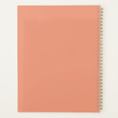 Boho bloemperzik & wit planner (Achterkant)