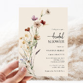 Boho Bloemrijke Elegante Bruiloftsborrel Kaart