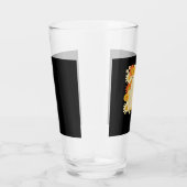 Boho Bloemrijke Herfst Geest en Zwarte Kat Hallowe Glas (Rechts)