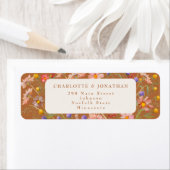 Boho Bloemrijke Landelijke Herfst Bruiloft Etiket (Insitu)