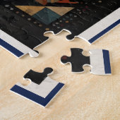 Boho Bloemrijke Poodle Puzzel (Zijkant)