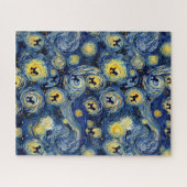 Boho Bloemrijke Poodle Puzzel (Horizontaal)