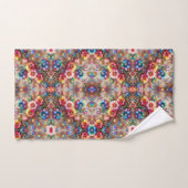 Boho Bloemrijke Regenboog Bad Handdoek (Handdoek)