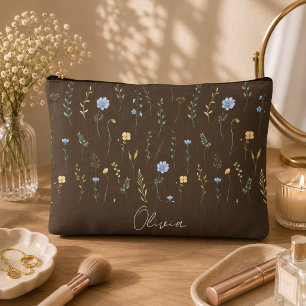 Boho bloemrijke regenboog etui