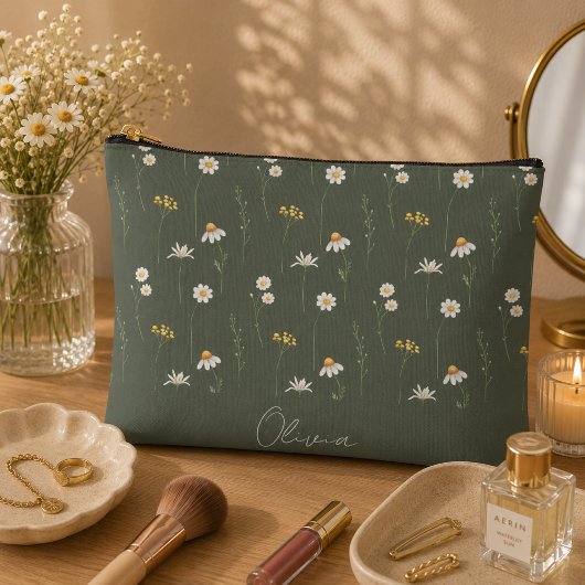 Boho bloemrijke regenboog etui