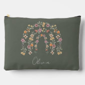 Boho bloemrijke regenboog etui (Voorkant)