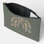 Boho bloemrijke regenboog etui (Open)