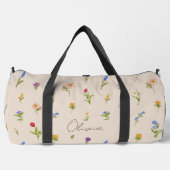 Boho bloemrijke regenboog plunjezak (Voorkant)