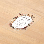 Boho Bloemstuk Acryl Frame Trouw Uitnodiging (Laagn)