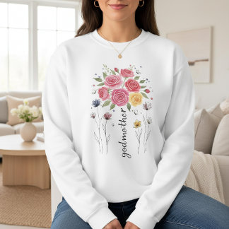 Boho Bloemstuk Godmother Moederdag Cadeau Trui
