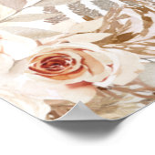 Boho bloemstuk met Pampas varen Welkom Bruidsuitno Poster (Hoek)