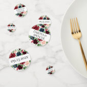 Boho Bloom | Bourgogne Blush en Navy Blue Custom Confetti (Groep)