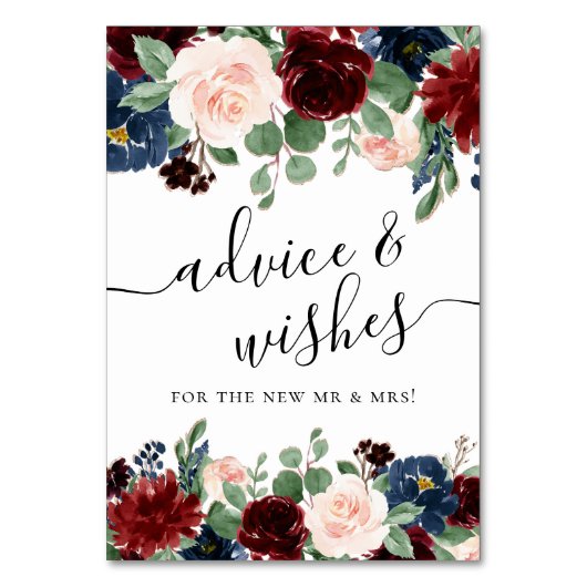 Boho Bloom | Bourgondië en de Marine Blauwe Adviez Kaart (Achterkant)