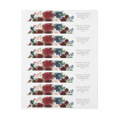 Boho Bloom | Bourgondisch rood en marineblauw Adre (Vel)