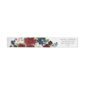 Boho Bloom | Bourgondisch rood en marineblauw Adre (Individueel)